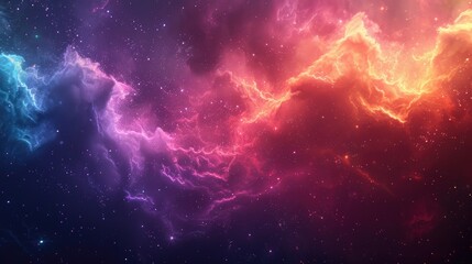 colorful nebula abstract background