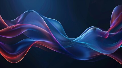abstract background with dynamic flowing waves
