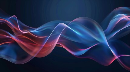 Obraz premium abstract background with dynamic flowing waves