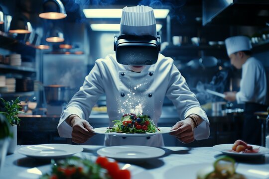 Immerse viewers in a culinary masterpiece with a virtual reality twist