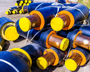 construction site for district heating