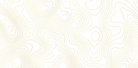 Topographic map and landscape terrain texture grid. Abstract lines background. Contour maps. Vector illustration. golden and white topographic contours lines of mountains.