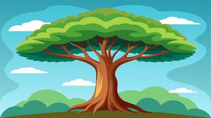 A tree with a wide expansive canopy representing the vastness of my personal aspirations and the limitless potential and growth that they hold..