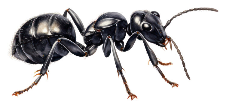 PNG Black ant animal insect white background.
