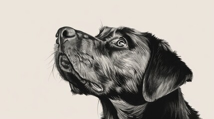 The dog completes our lives. Handcrafted positive poster.