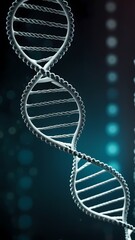 Elegant abstract dna spiral background.  Generative AI, Generative, AI