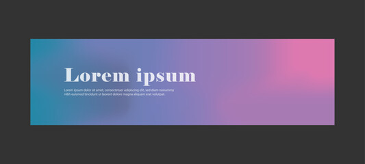 Trendy grainy background horizontal banner marketing