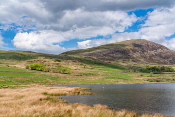 Views around Llyn cwmystradllyn and its valley