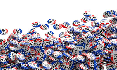 2024 us election buttons background