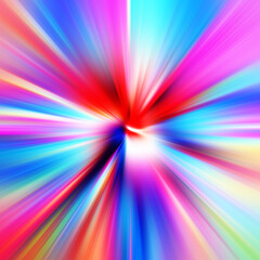 Obraz premium Colorful zoom motion effect. Abstract background. Color lines. Colored texture backdrop and banner. Multi color gradient pattern and textured wallpaper.