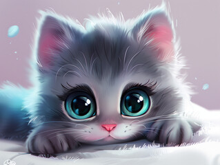 kitten with blue eyes