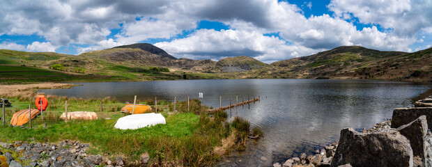 Views around Llyn cwmystradllyn and its valley