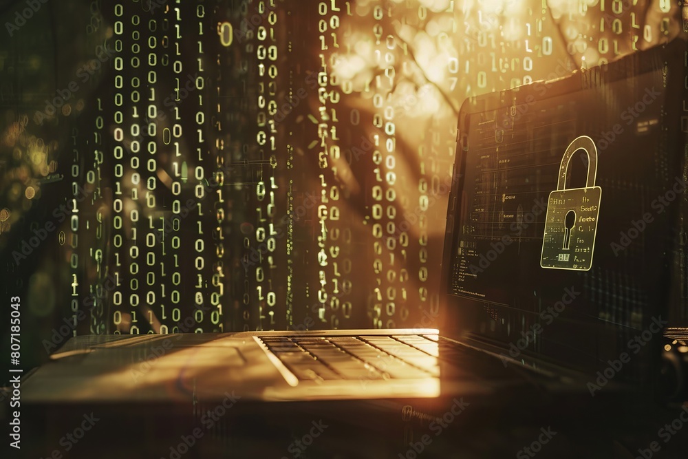Poster secure browsing and encryption technology safeguard digital transactions, enhancing cyber protection