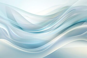 Elegant futuristic wave flows background, smooth curves and soft colors for a modern tech feel, with ample copy space