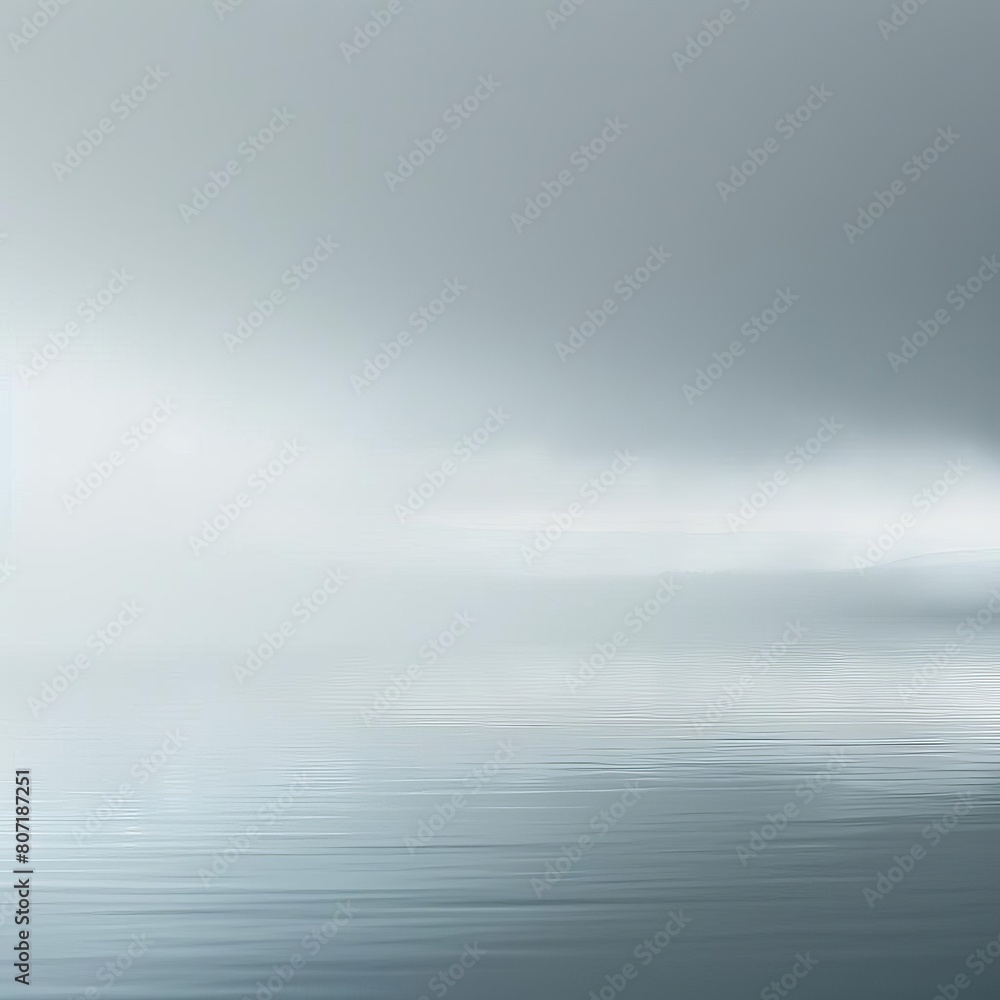 Poster light mist hovering over a plain, soft gray background, offering a tranquil and clean setting for su