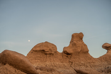 Moon Blue Sky Goblin Desert Red Rock Hills