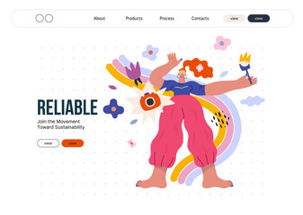 Life Unframed: Photo rainbow -modern flat vector concept illustration of a photographer and rainbow. Metaphor of unpredictability, imagination, whimsy, cycle of existence, play, growth and discovery