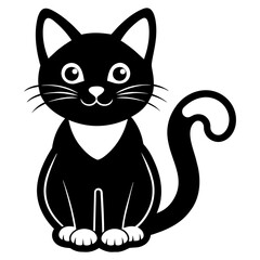 cartoon cat animal sticker           