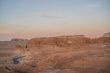 Sun Setting Goblin Valley Utah