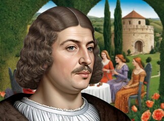 Giovanni Boccaccio was an Italian writer and poet, he was one of the most important figures in the European literary scene of the fourteenth century