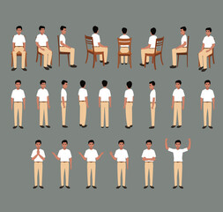 indian man all posses 