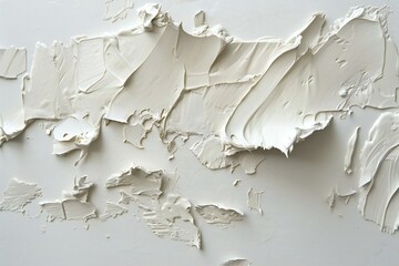 White paint on the wall as a background, closeup of photo