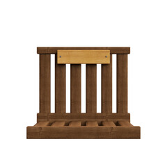 Palco de madeira para produtos elemento 3d para festa de sao joao