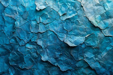 Blue cracked paint texture,  Abstract background for design with copy space for text or image