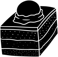 cheesecake illustration dessert silhouette cake logo food icon pie outline pastry bakery slice cream homemade cheese waffle fruit berry shape sugar plate snack for vector graphic background