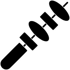 bbq illustration stick silhouette grill logo barbecue icon meat outline skewer meal food grilled cooking lunch beef shish shashlik shape picnic vegetable skewers for vector graphic background