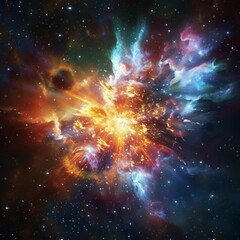 Dynamic supernova nebula background