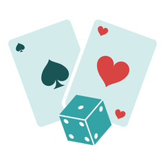 Games, casino and gambling icon