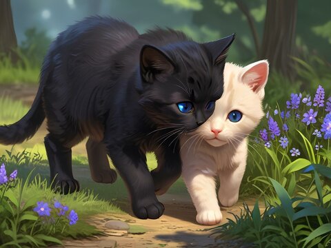 cat in the garden
