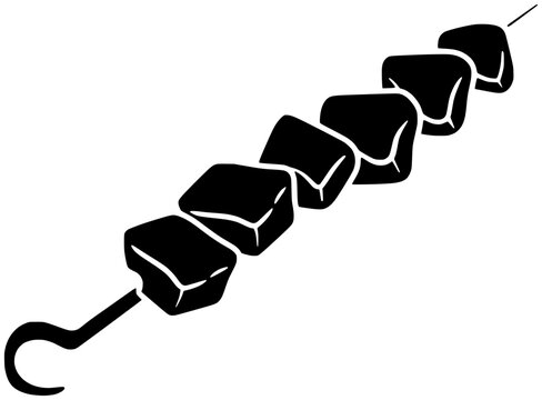 recommend clip art: bbq illustration stick silhouette grill logo barbecue icon meat outline skewer meal food grilled cooking lunch beef shish shashlik shape picnic vegetable skewers for vector graphic background
