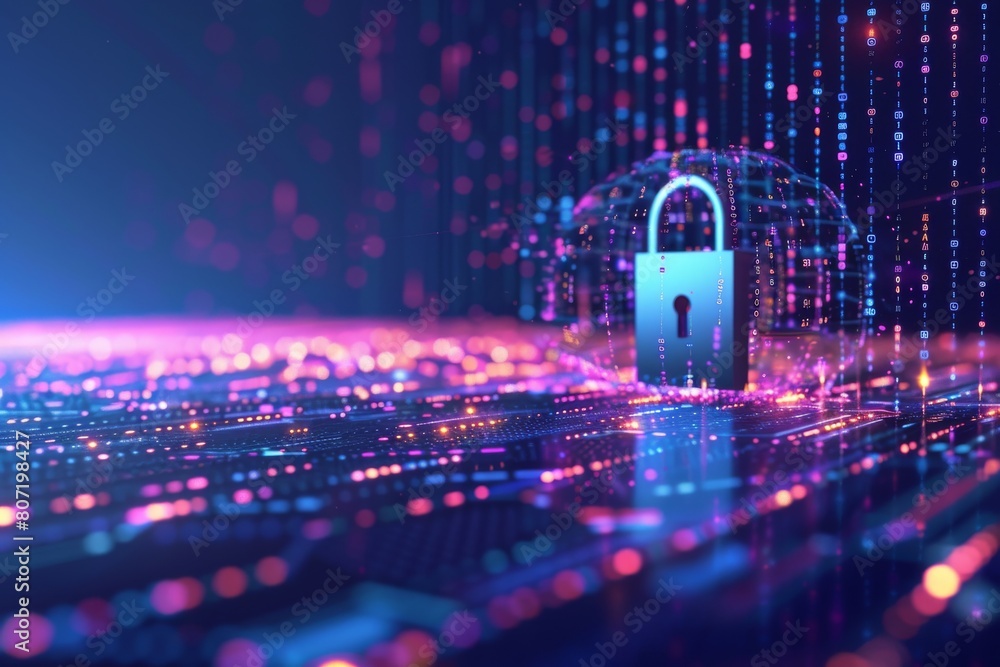Poster multifail authentication secure gateway lock policy antivirus biometric; verification network safegu