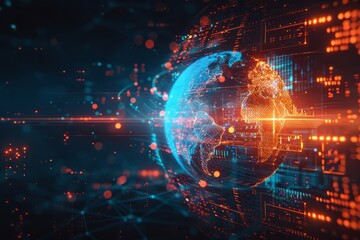 Advanced Visualization of Global Connectivity with Streaming Data and Interactive Nodes.