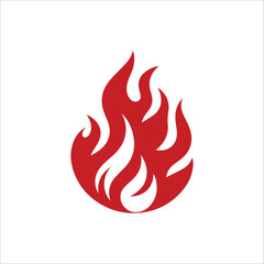 flame fire logo template, flame fire logo element, flame fire logo vector illustration