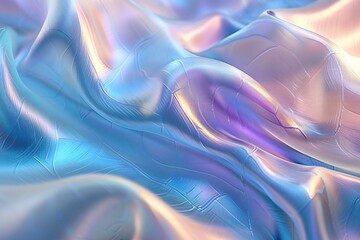 Abstract blue background with smooth lines and waves,   render illustration