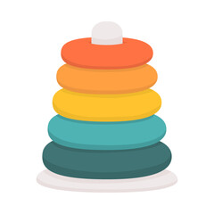 Rainbow stacking toy for babies