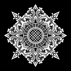 Vector Luxury ornament floral vector Illustration