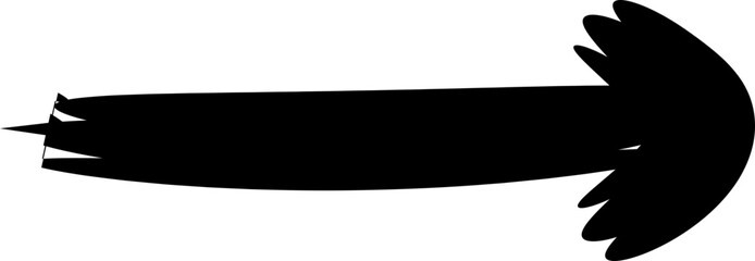 vector arrows with abstract edges, hand drawn