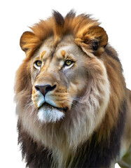 Realistic beautiful asiatic lion