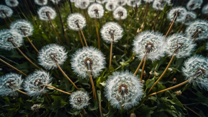 Fluffy Dandelion Field
