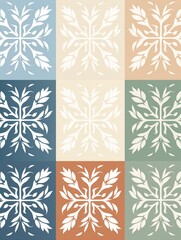 Versatile two-toned patterns for all seasons, subtle seamless pattern in flat vector for contemporary home decor ,  high resolution
