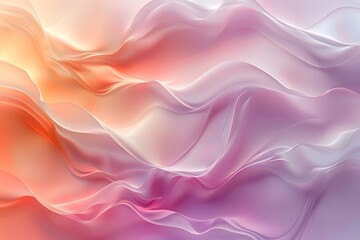 Obraz premium Soft pink background with swirling smoke patterns creates a dreamlike abstract design