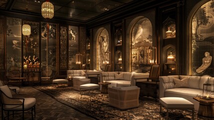 a creatively designed pasture adorned with high-end amenities, exuding unparalleled quality and opulence.