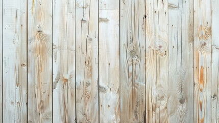 Fototapeta premium Spacious View of Naturally Weathered White Wooden Planks with Detailed Textures.