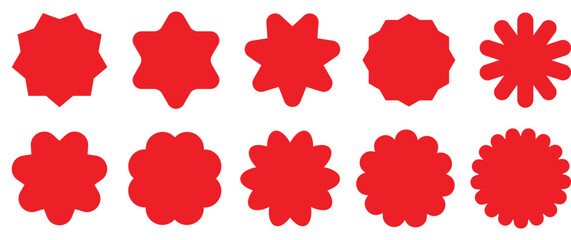 Set of flower icon. Flowers elements collection. Flower plant, floral garden icons collection. Stock vector.