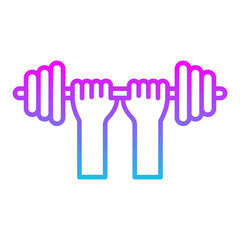 Fototapeta premium Weightlifting Icon