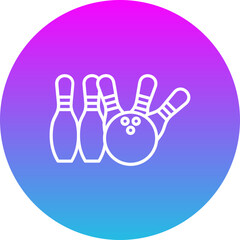 Fototapeta premium Bowling Icon